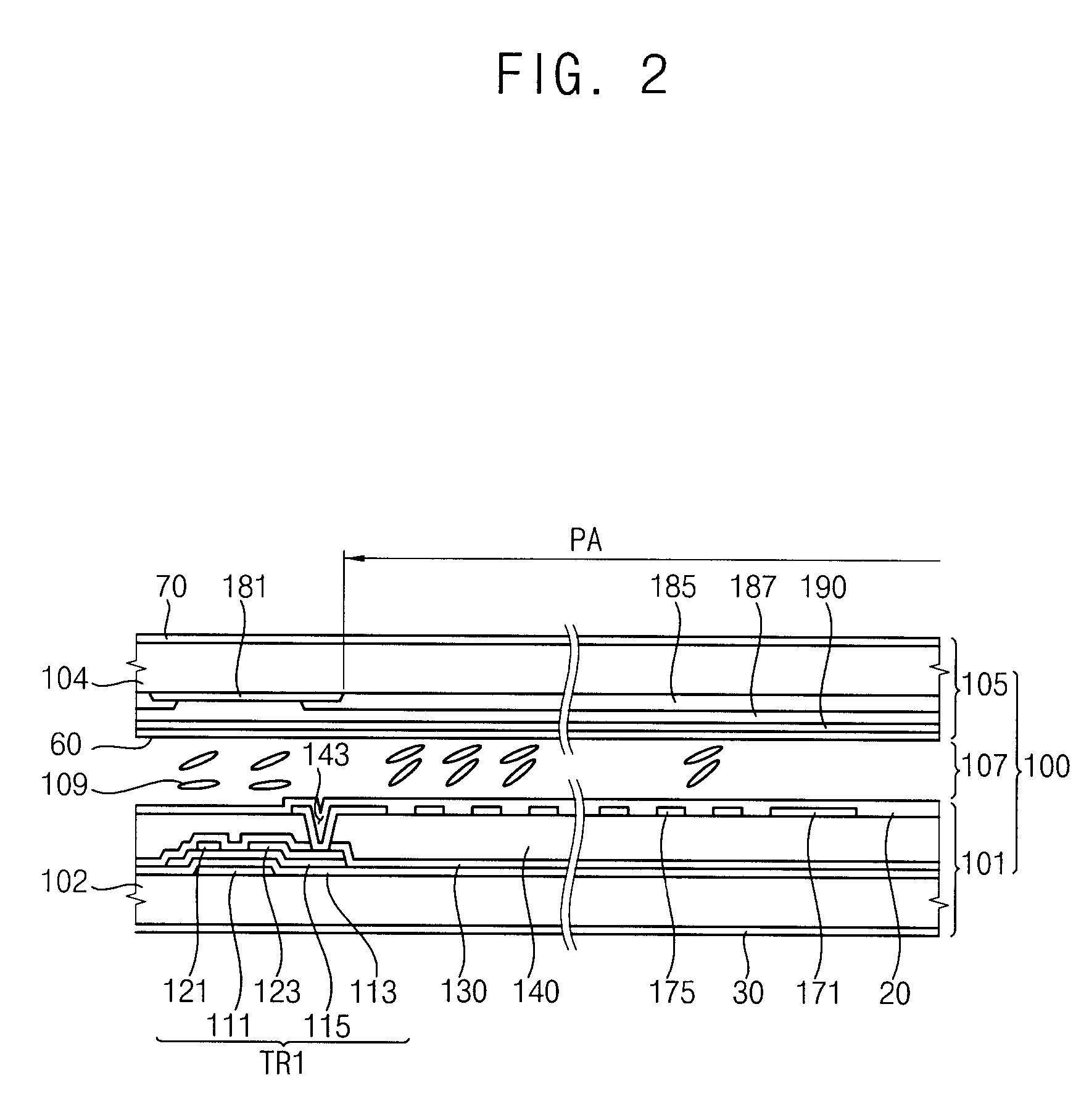 Array substrate and display device having the same