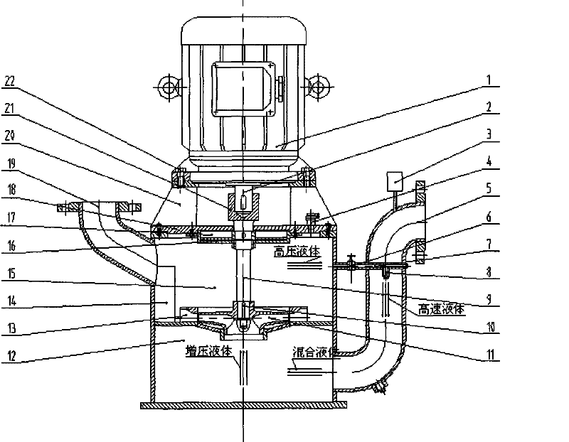 Dynamic sealing vertical self sucking pump with high suction lift