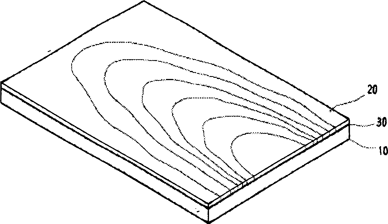 Manufacturing method of veneer adhibited on the top surface of floor board using chinese medicine