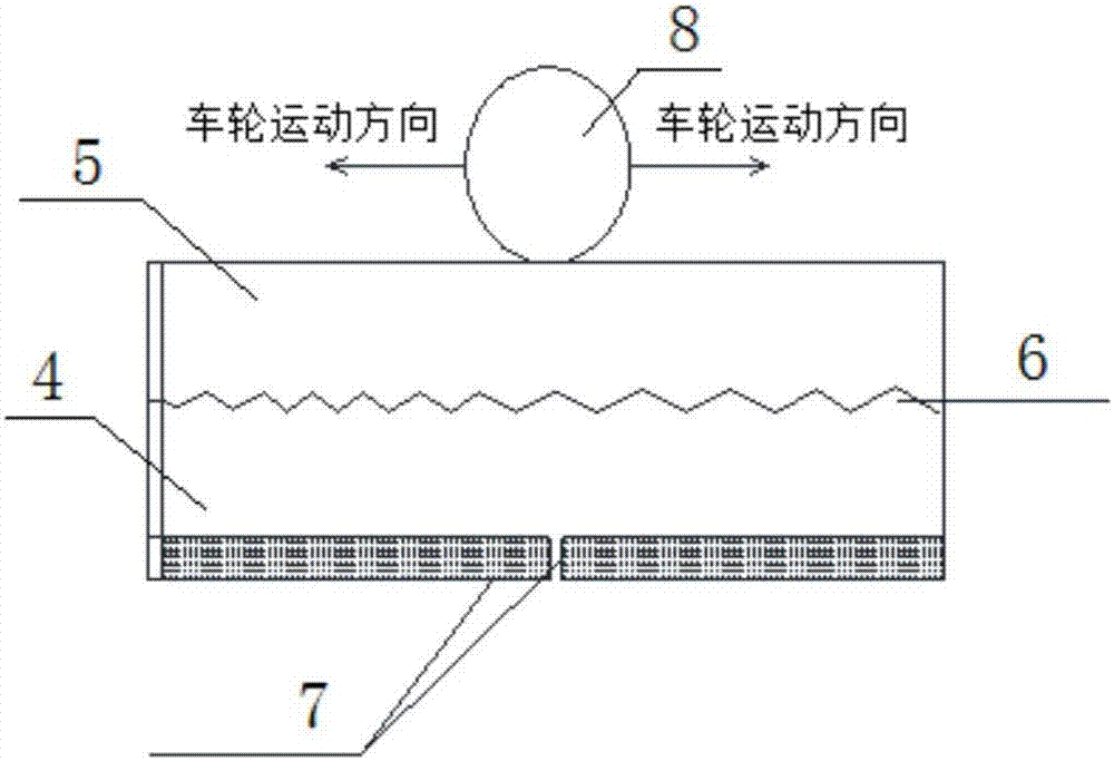 Lean asphalt macadam transition layer mixed material and semi-rigid base asphalt pavement