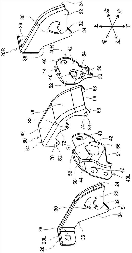 Vehicle operating pedal device
