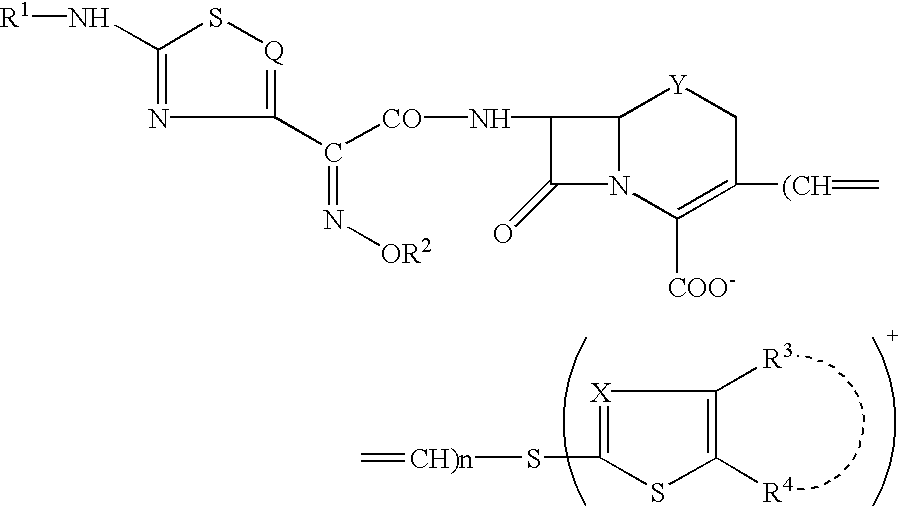 Phosphonocephem derivatives, process for the preparation of the same, and use thereof
