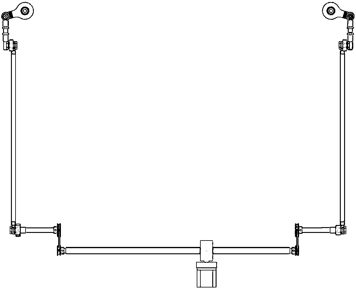 A balanced rocker chassis vehicle steering mechanism