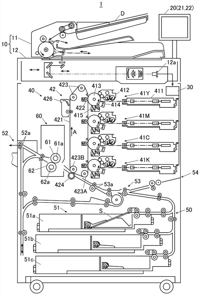 Inter-axis distance measurer and image forming apparatus