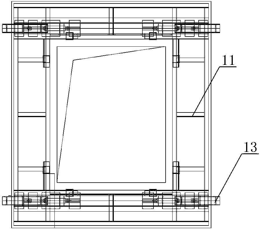 Elevator shaft multifunctional operation platform system and construction method thereof