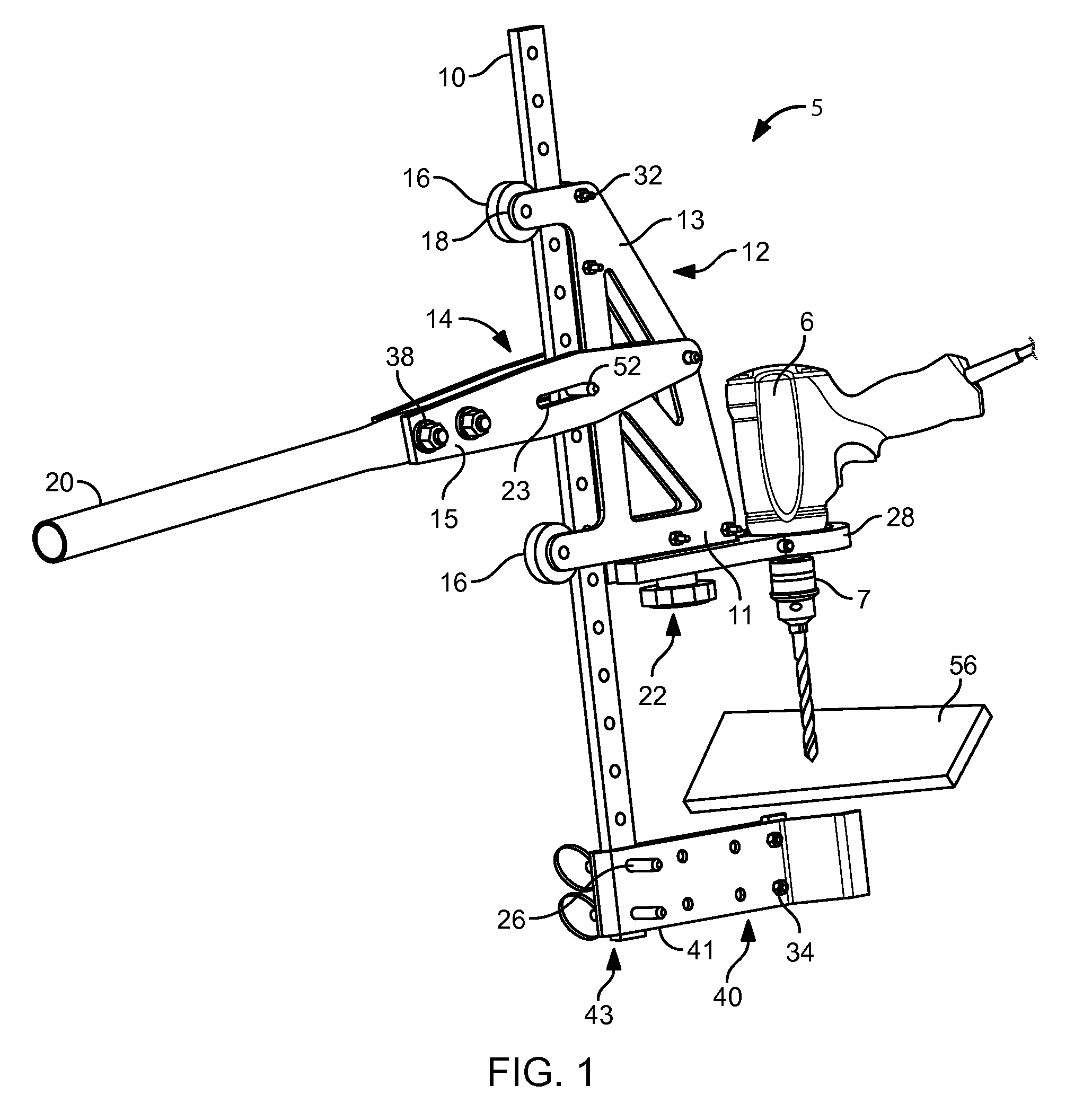 Hand Held Portable Drill Leverage Unit