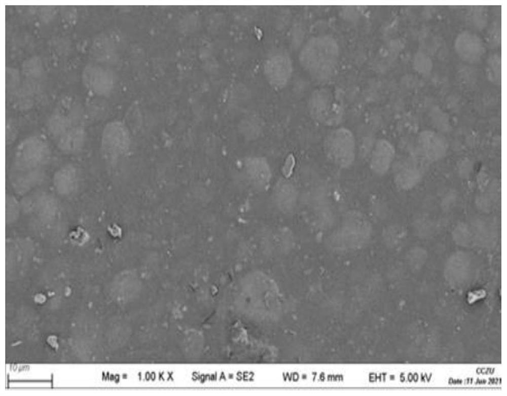 MoS2/organic silicon blended matrix membrane, preparation method and application thereof