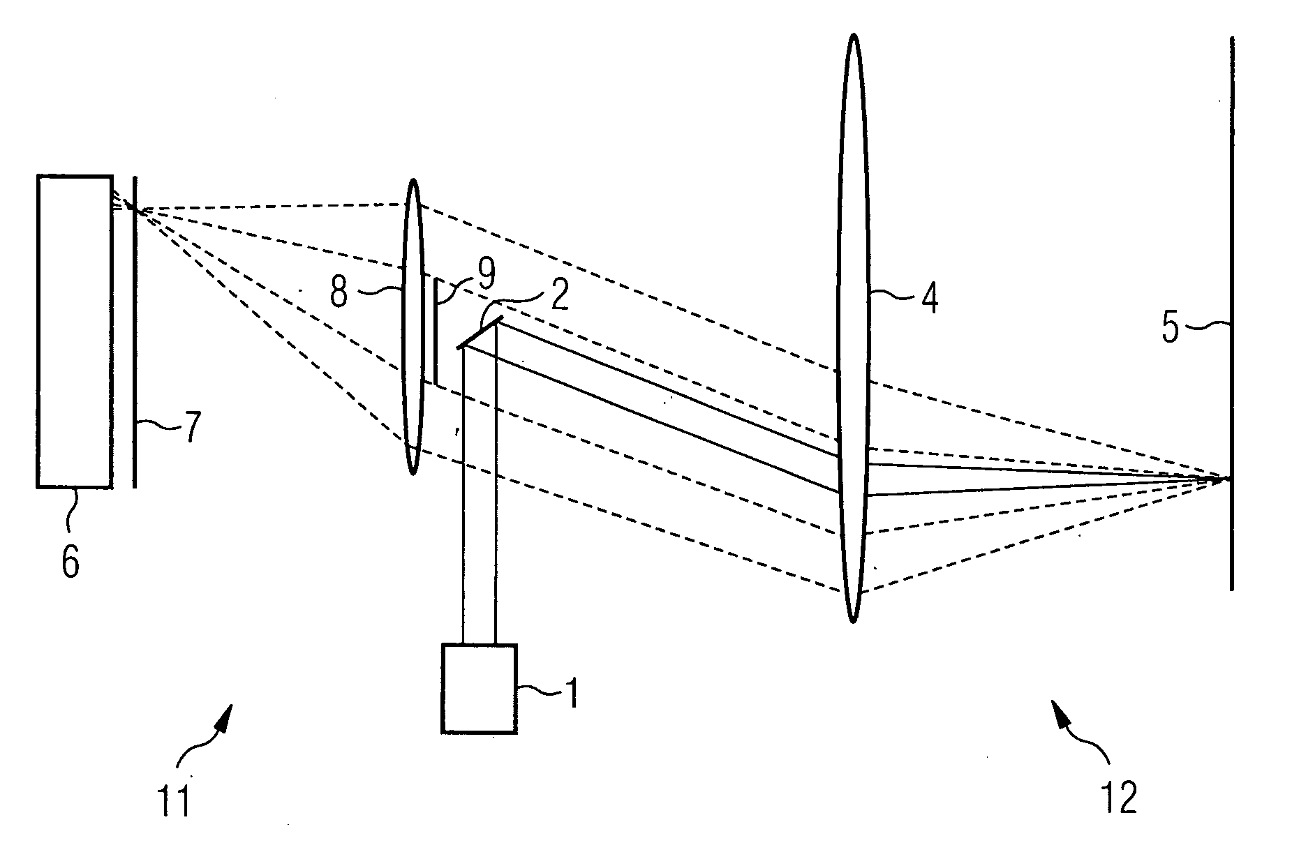 Optical sensor and method for optically inspecting surfaces