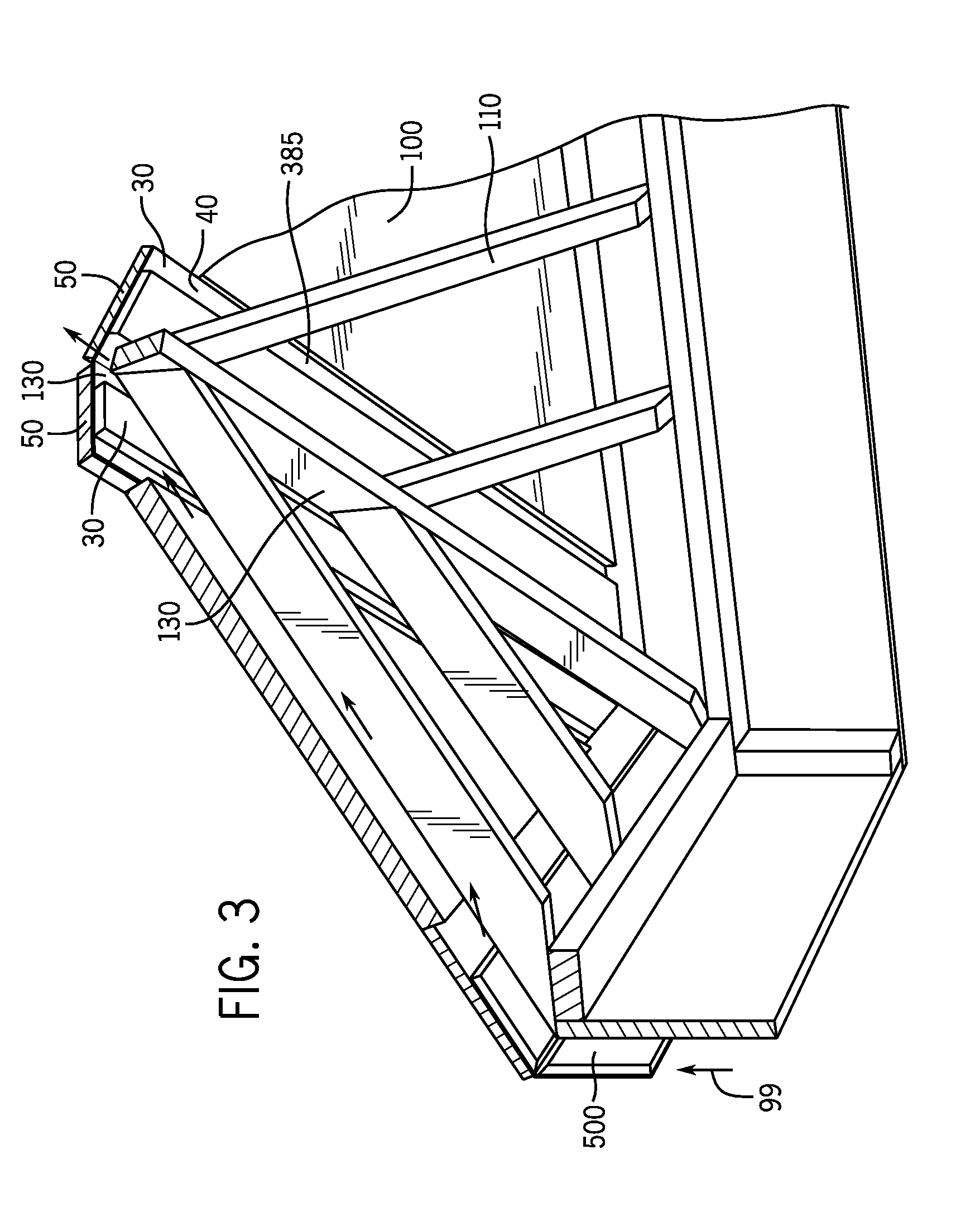 Construction system for releasing moisture from a hip, valley or gable roof