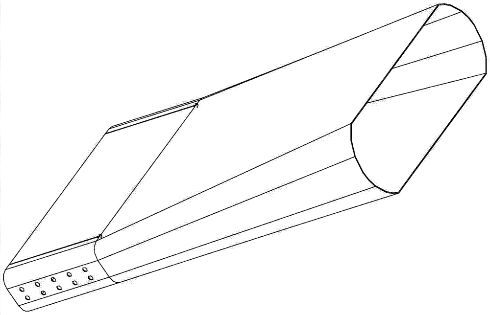 Preparation method of composite thin-walled shell based on unloading holes