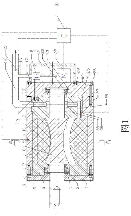 Blade type pneumatic motor with variable expansion ratio