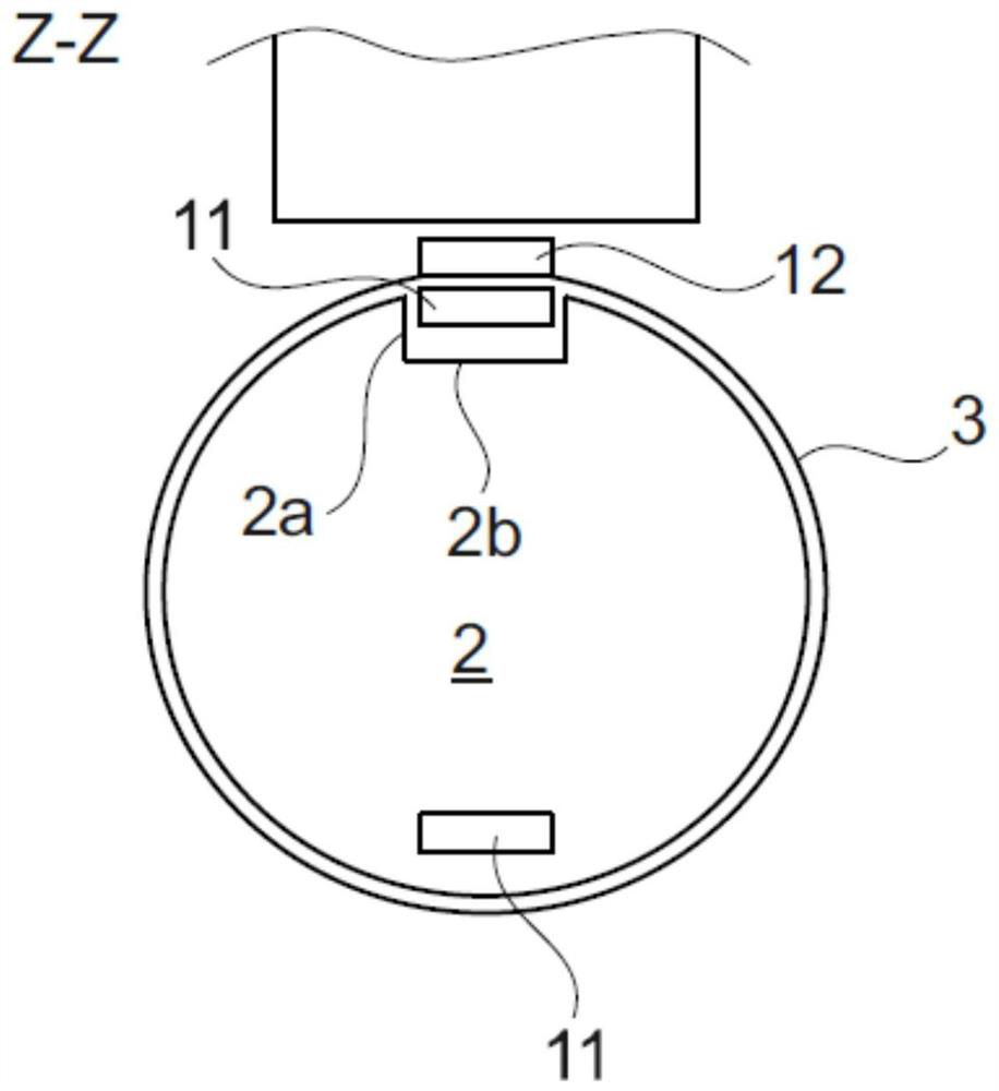 Device and method for producing tube body with optimized cooling device