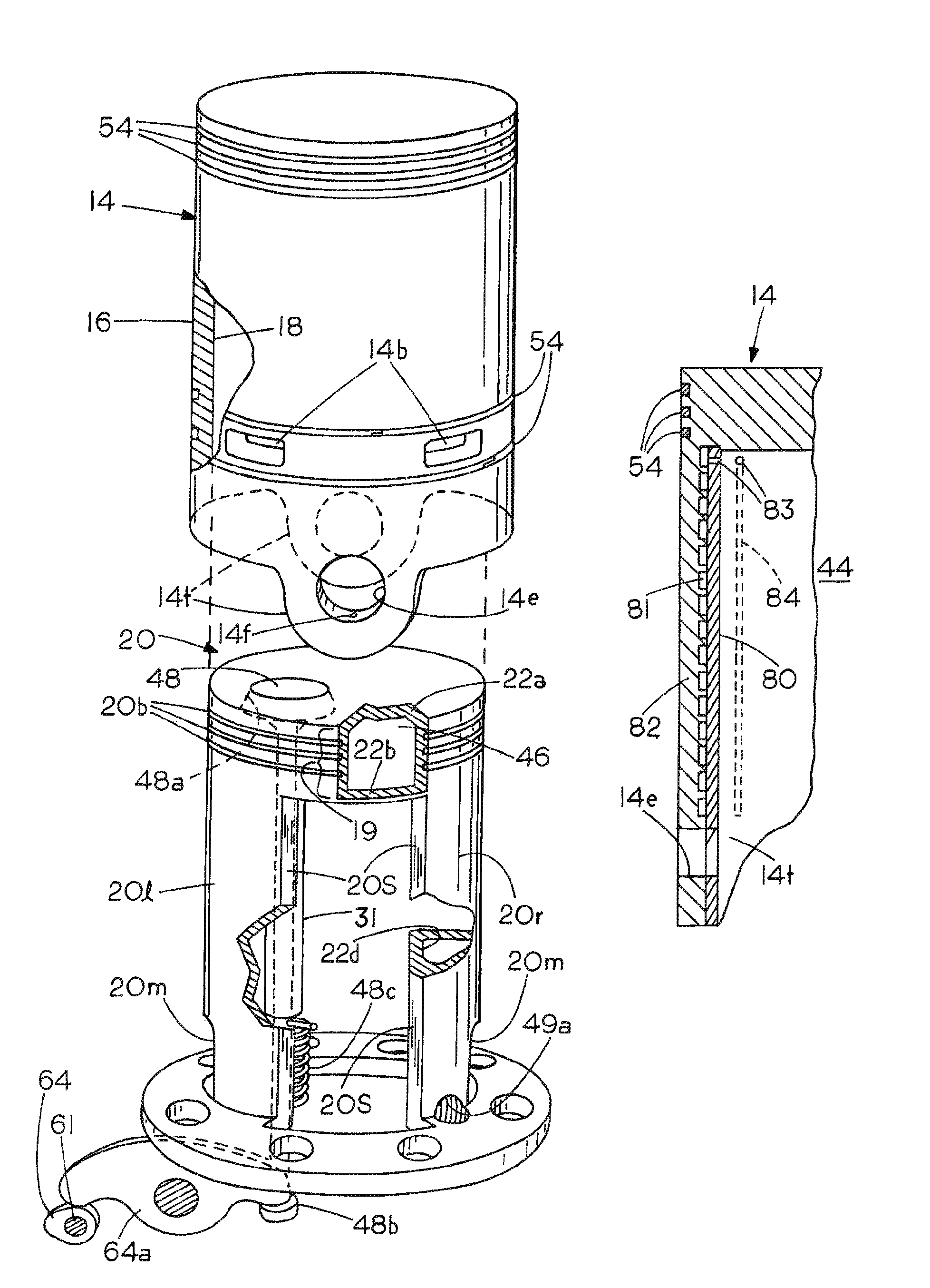 High efficiency multicycle internal combustion engine with waste heat recovery