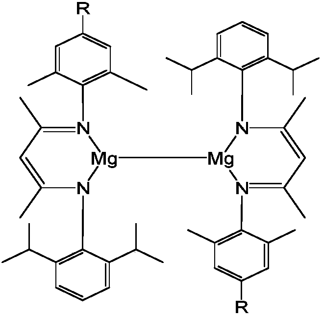 Asymmetric beta-diimine monovalent magnesium compound, preparation method and application thereof in aldehyde-ketone-boron hydrogenation reaction