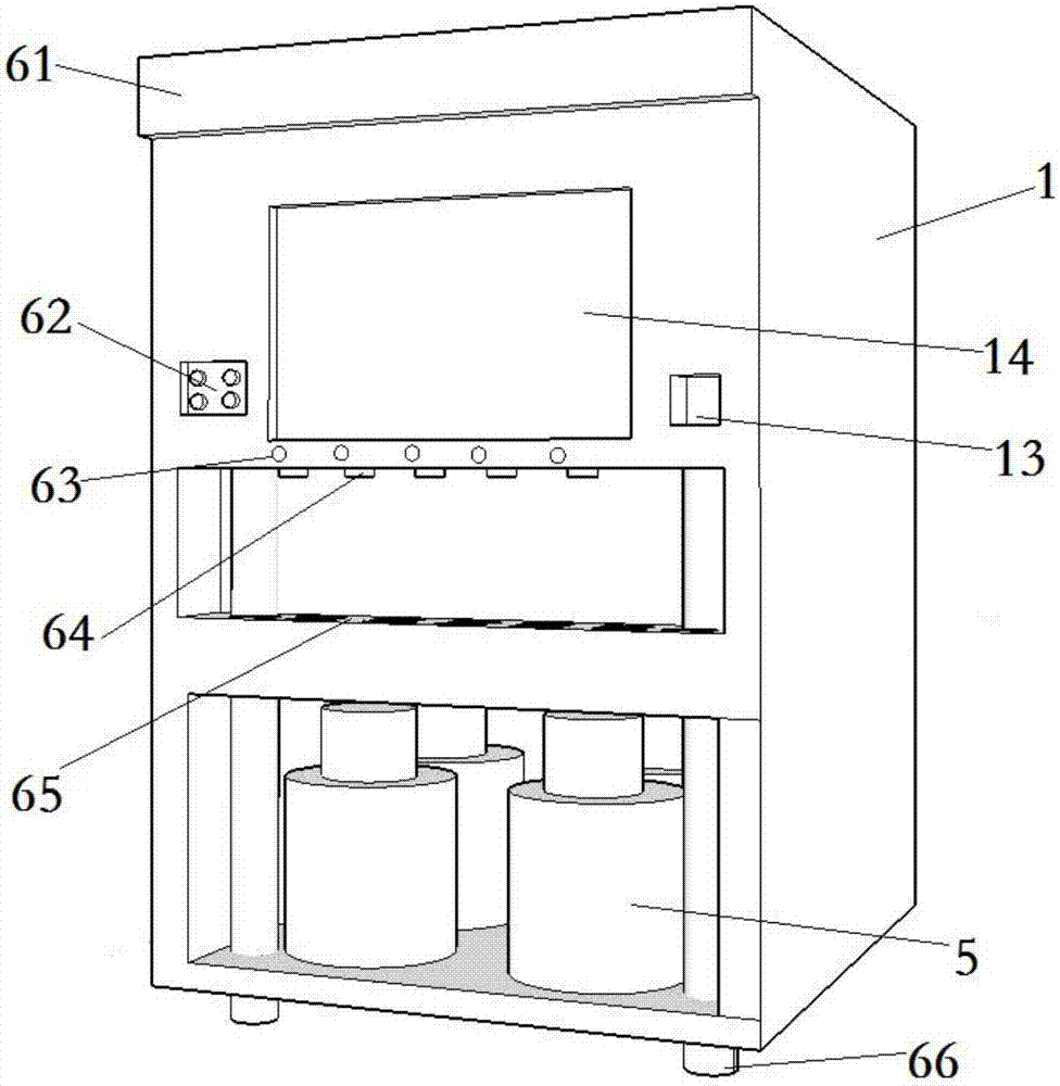 Public water dispenser system and control method thereof