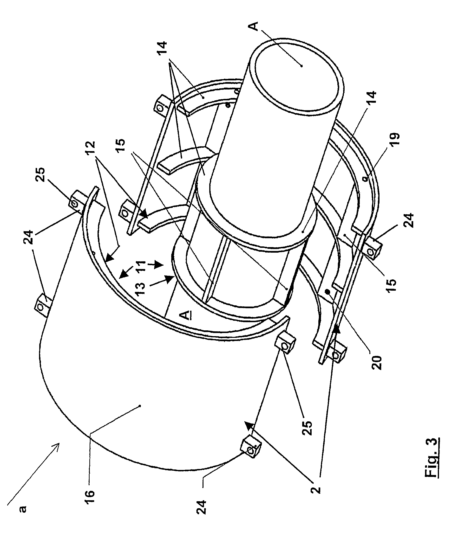 Cold-insulated fixed-point support