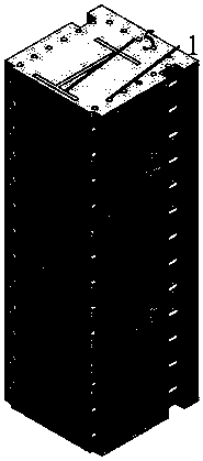 Method for crushing and separating section steel concrete structural components