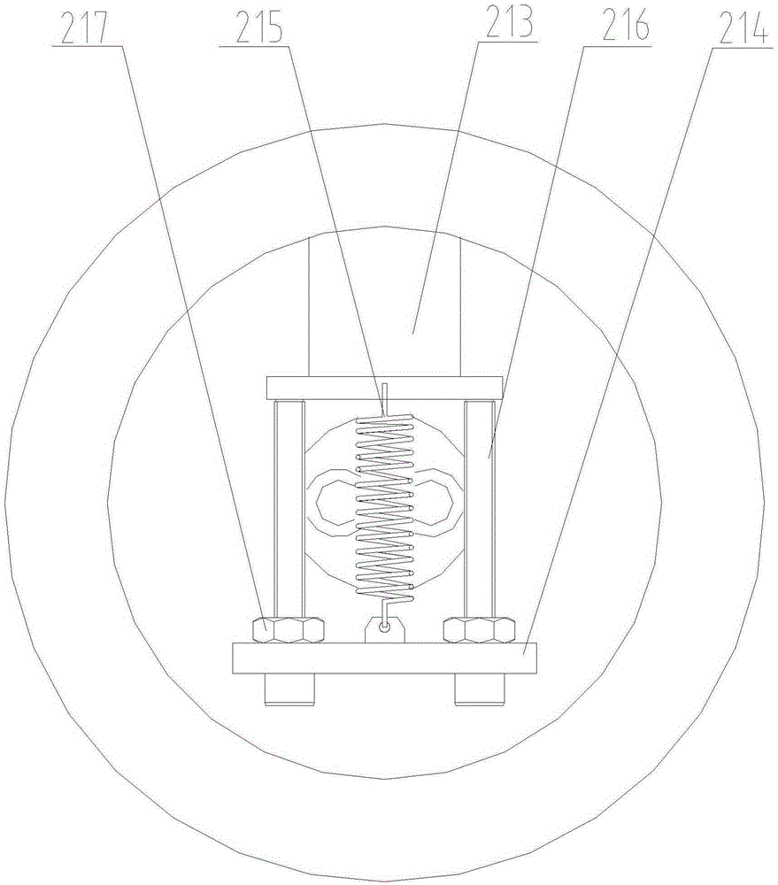 Monorail crane centrifugal release device