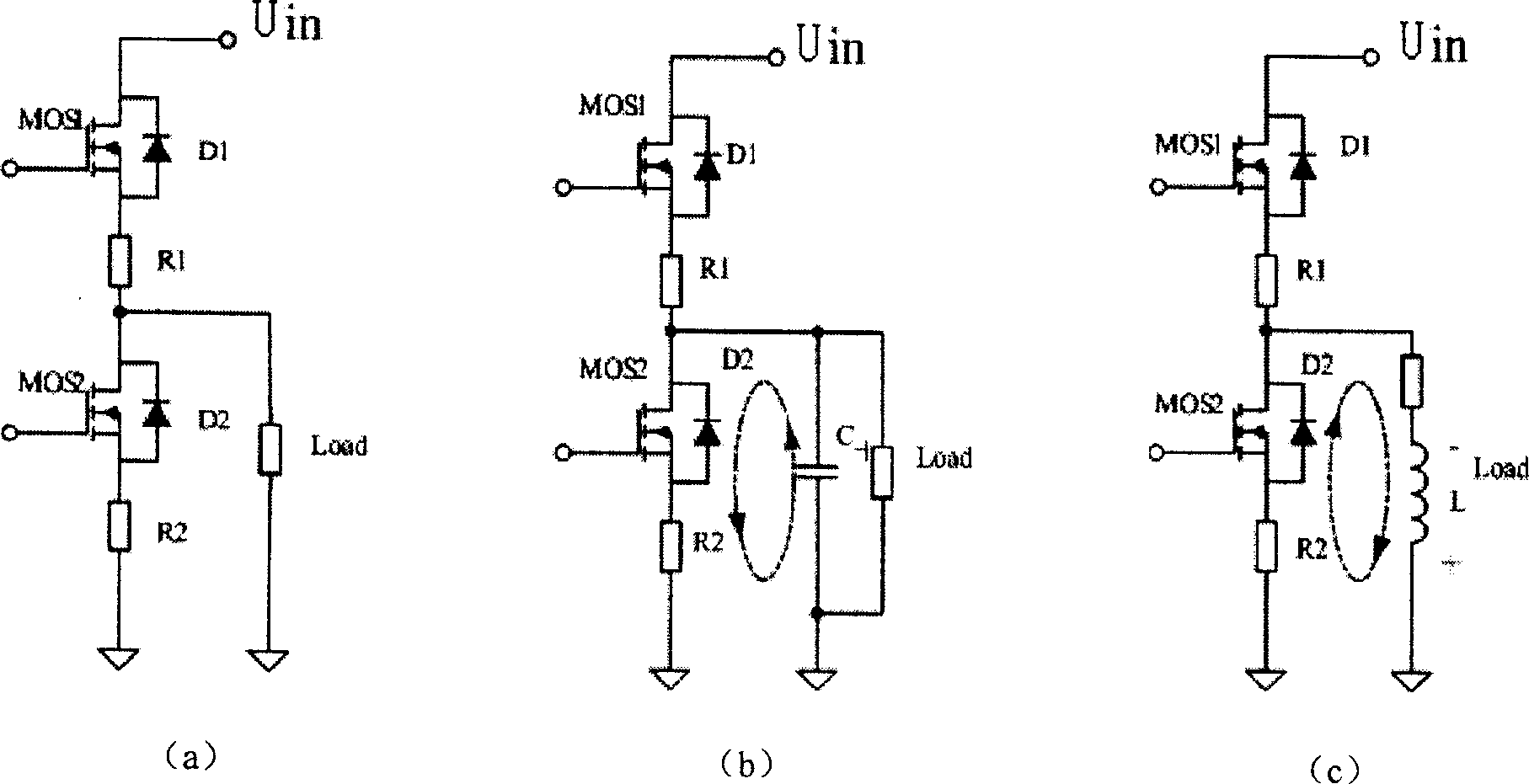 DC solid-state power switch circuit