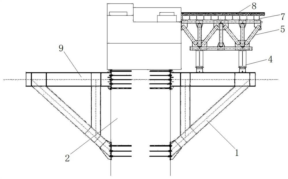 A construction method for super long side span straight section of high pier PC bridge with corrugated steel web