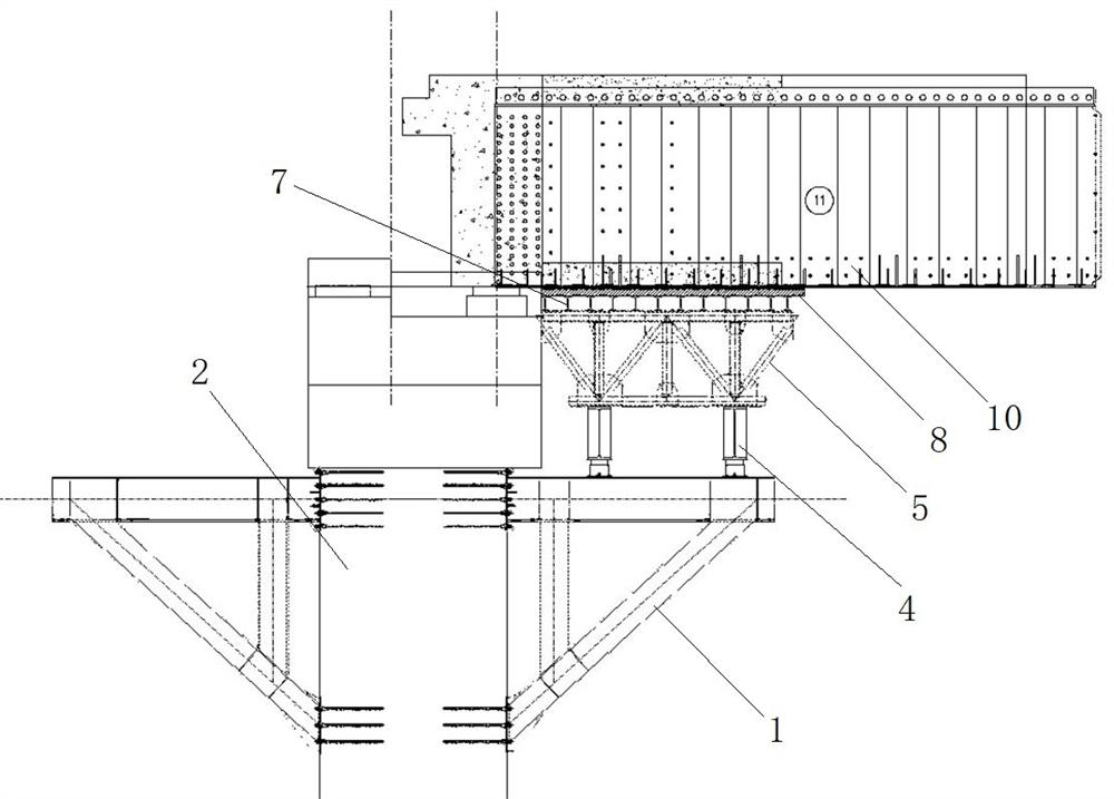 A construction method for super long side span straight section of high pier PC bridge with corrugated steel web