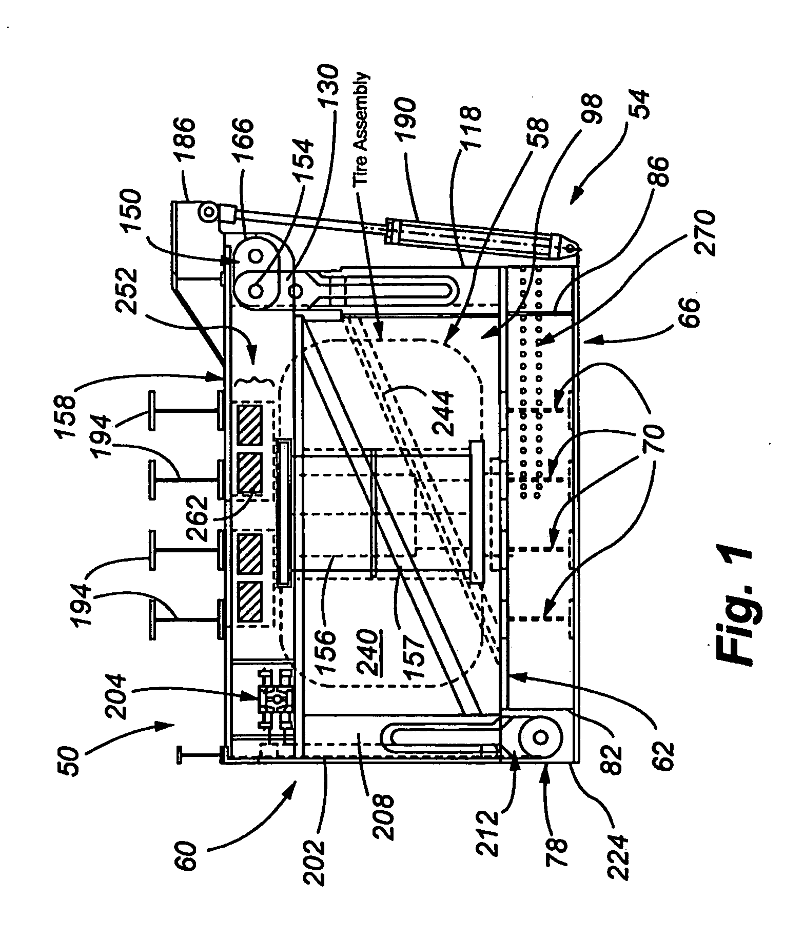 Method of manufacture of an energy absorbing tire cage
