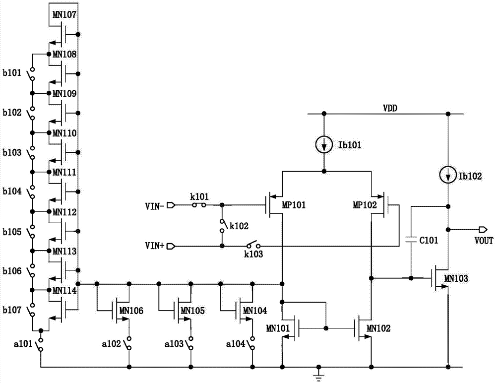 Operational amplifier for performing offset voltage correction on output working point