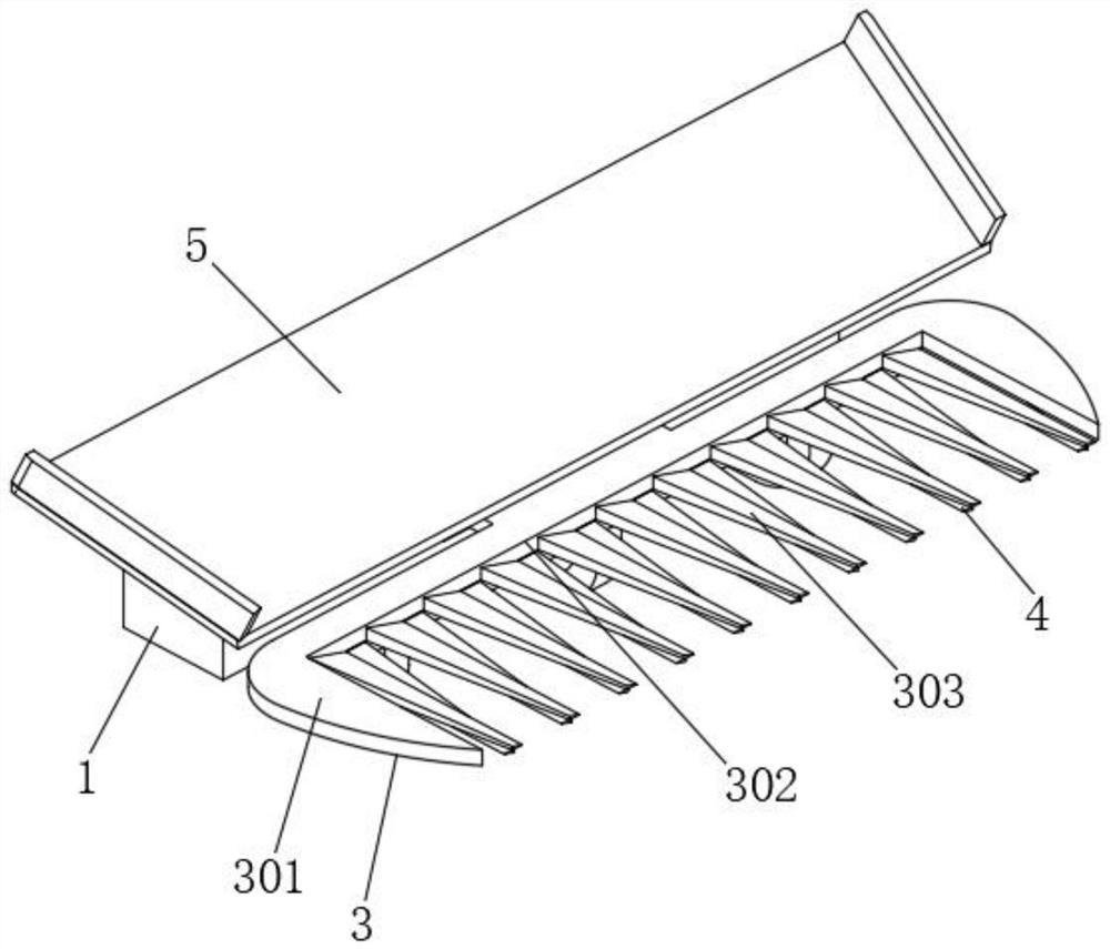 Blade mechanism of arc knife type mulberry leaf cutting machine