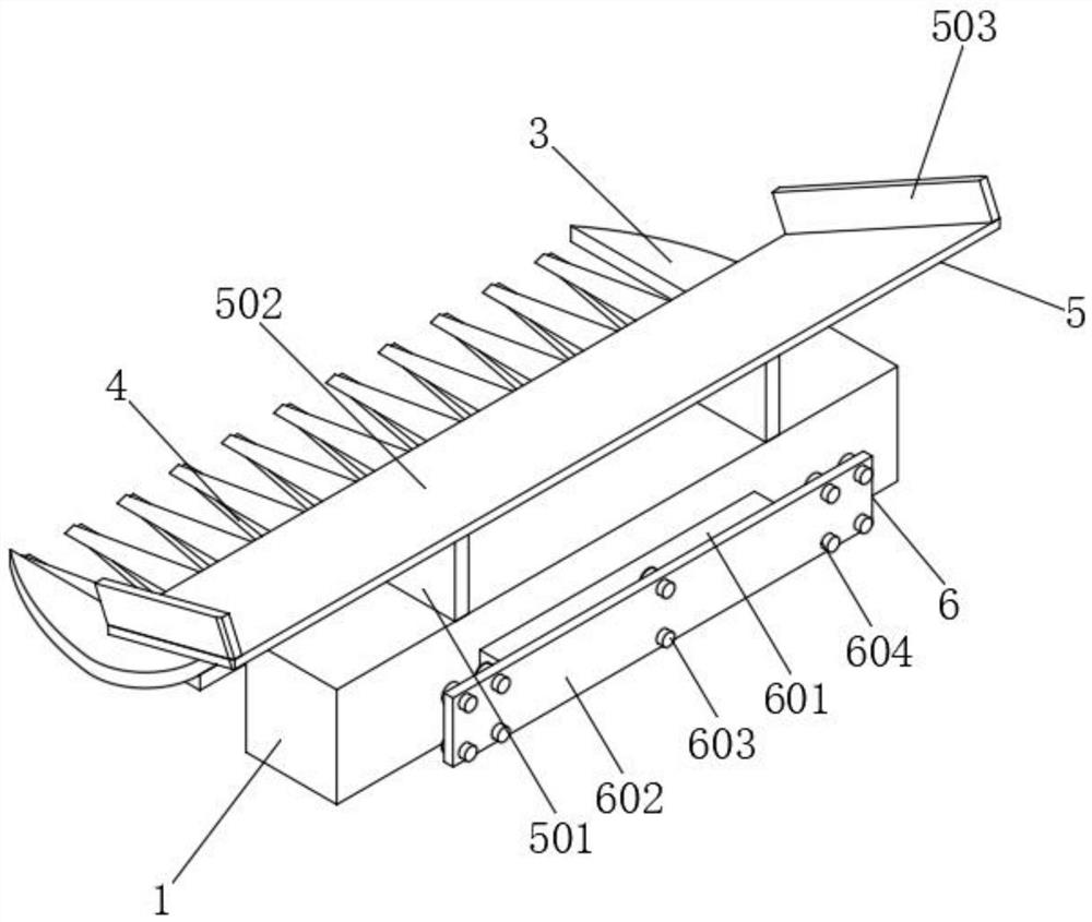 Blade mechanism of arc knife type mulberry leaf cutting machine