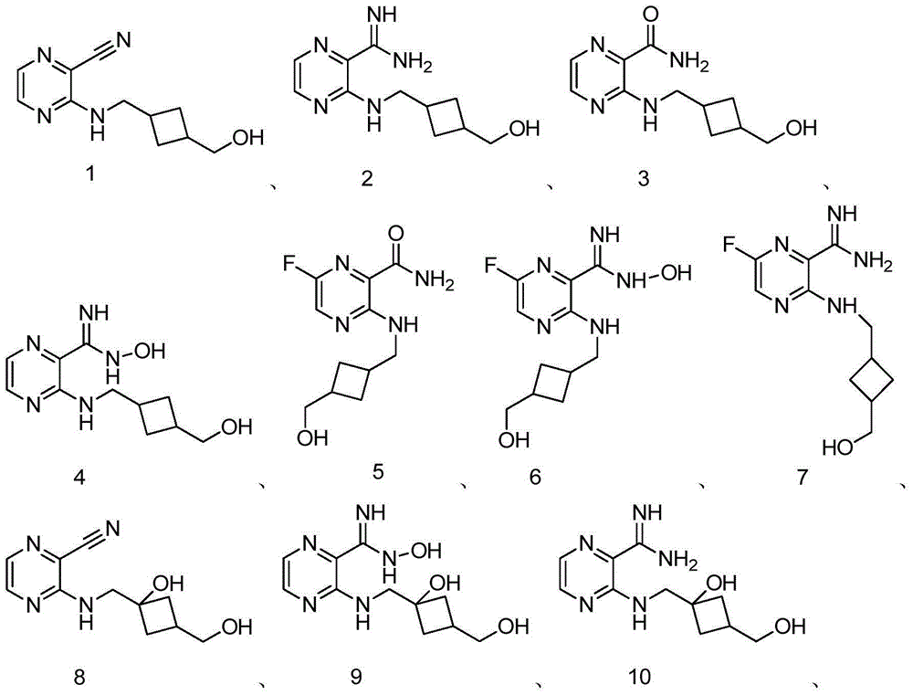 Pyrazine compound containing diethylene substituent and composition and application thereof