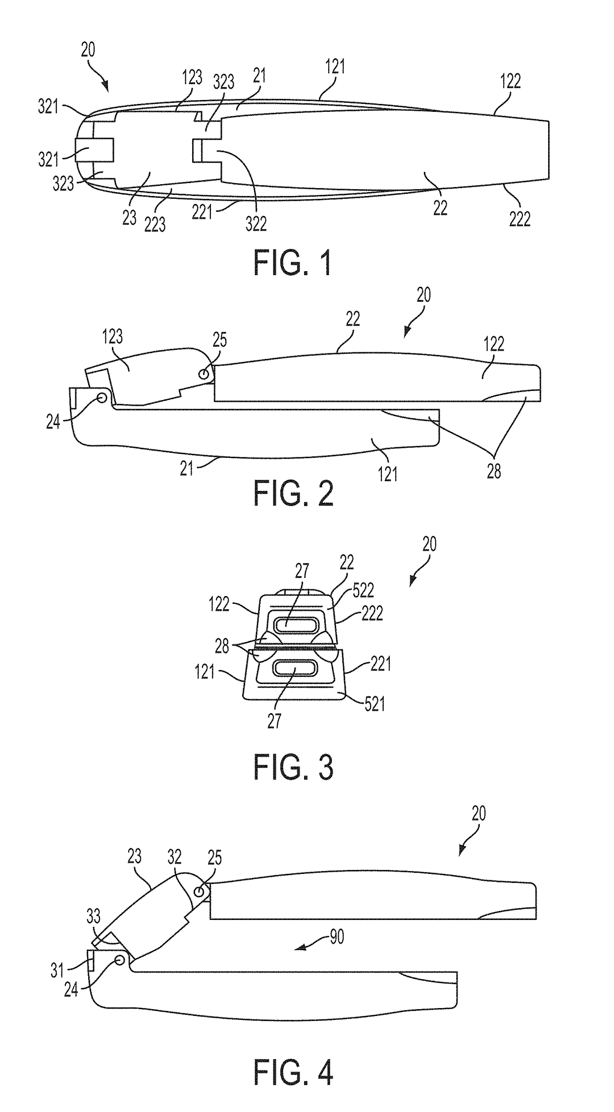Interbody fusion device with separable retention component for lateral approach and associated methods