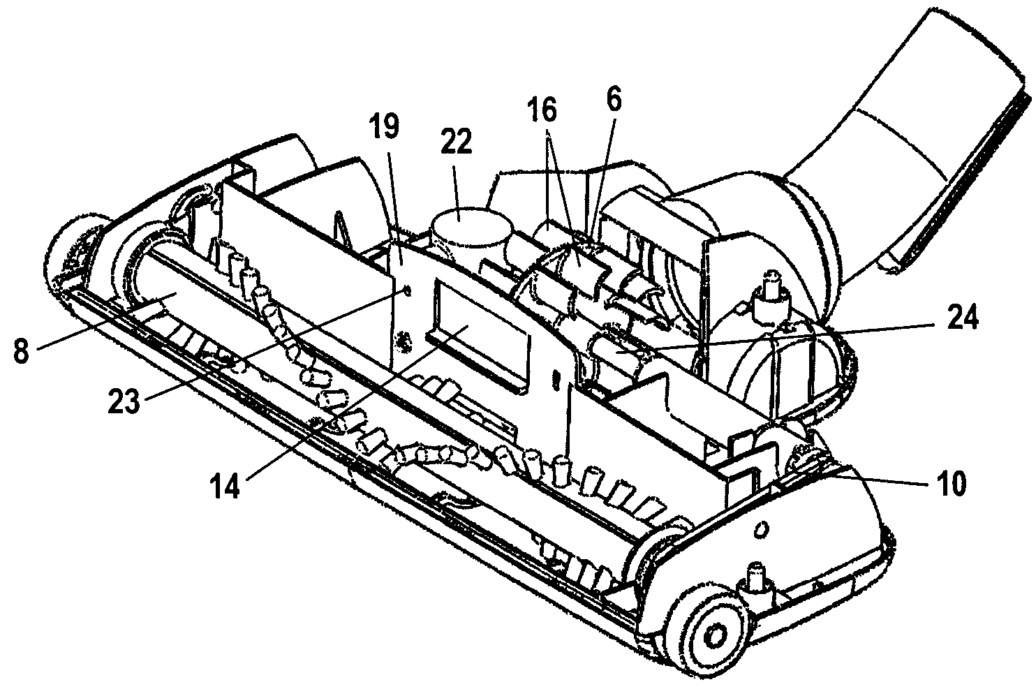 Vacuum cleaning tool and method for its operation