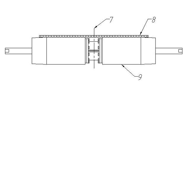 Novel automatic aligning roller of belt conveyer