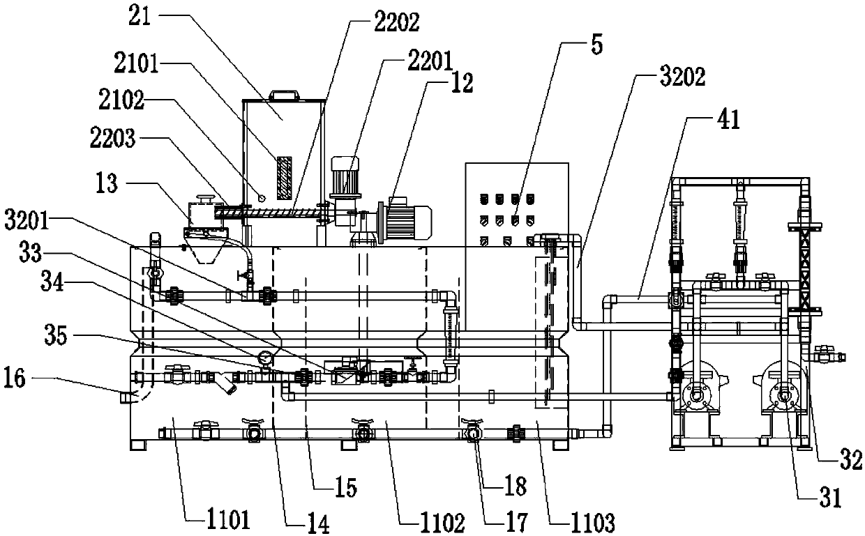 PT-type polymer dissolving and adding device