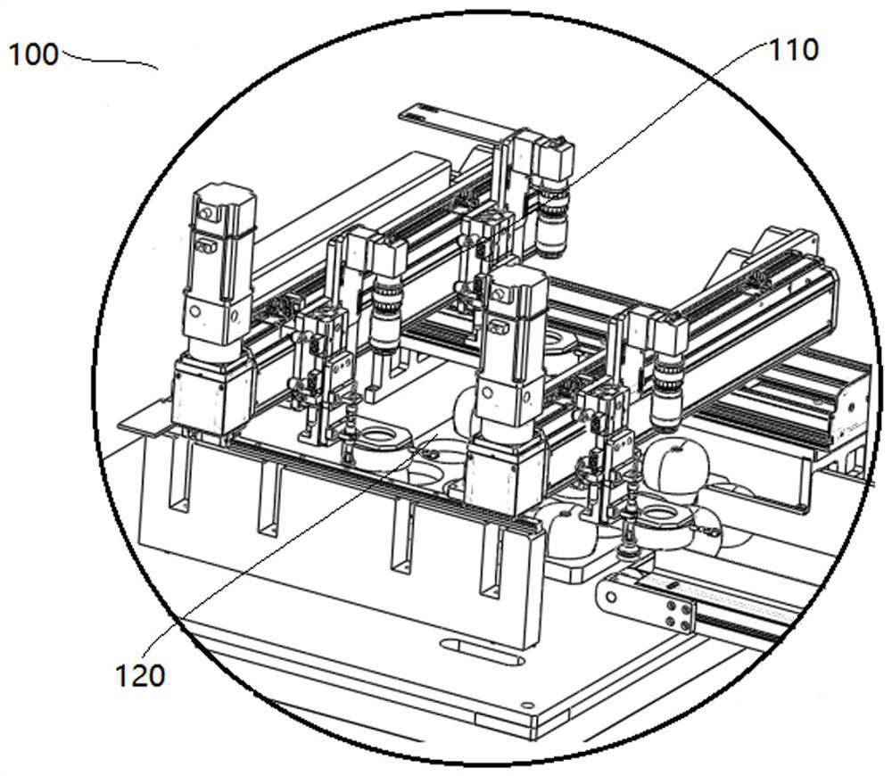 Agricultural product sorting device based on machine vision technology