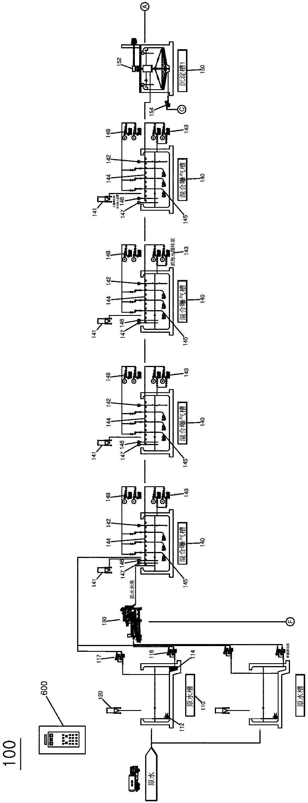 Livestock manure liquid fertilizer manufacturing equipment system and livestock manure liquid fertilizer manufacturing method utilizing the same