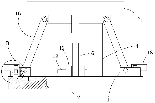 Fabricated T-shaped beam jacking auxiliary steel component