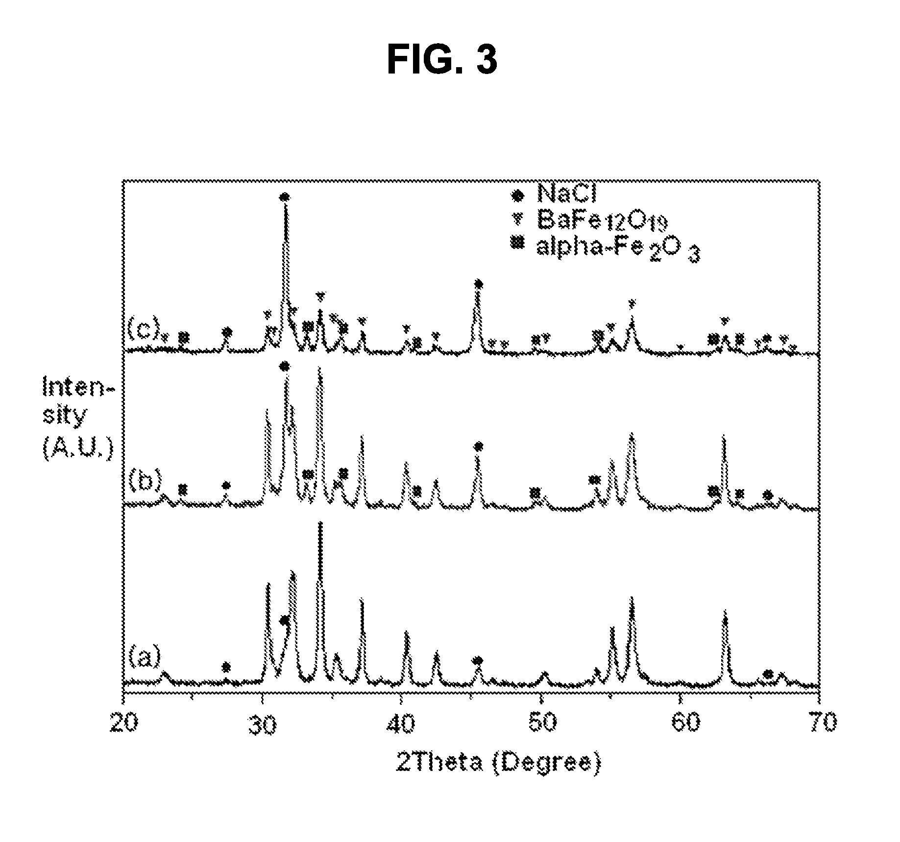 Ferrite magnet with salt and manufacturing method of the same