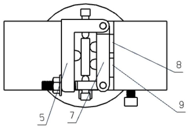 Self-adaptive clamping device of aircraft engine blade tip process table