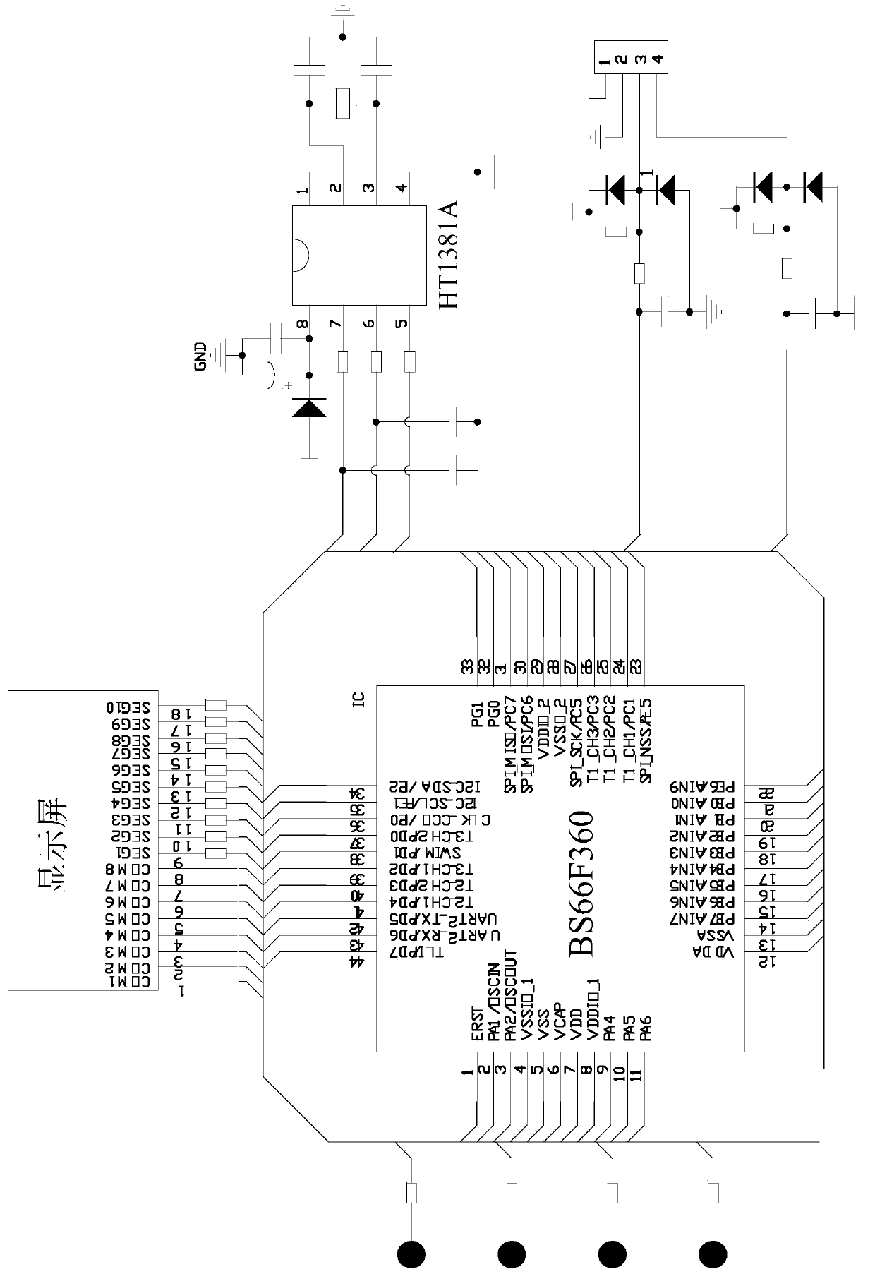 Circuit structure of water dispenser