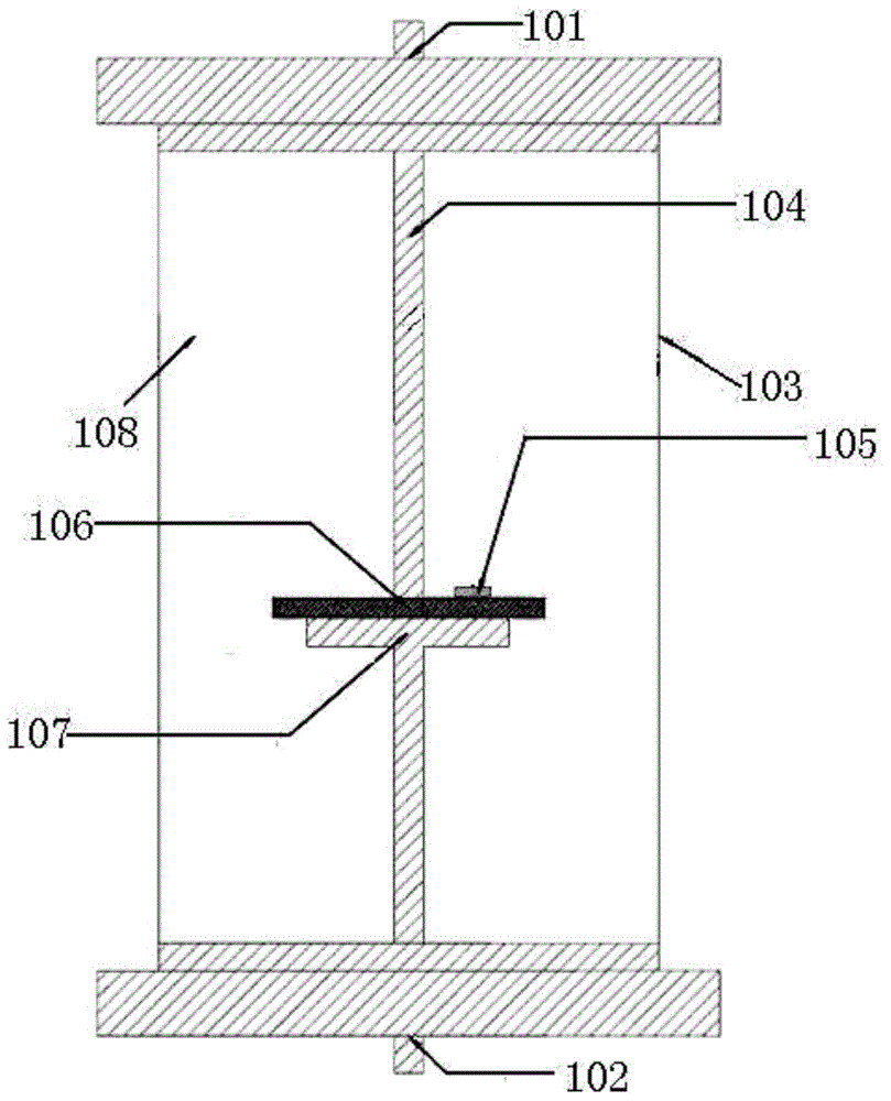 Suspension discharge test model suspension discharge detection positioning device and method