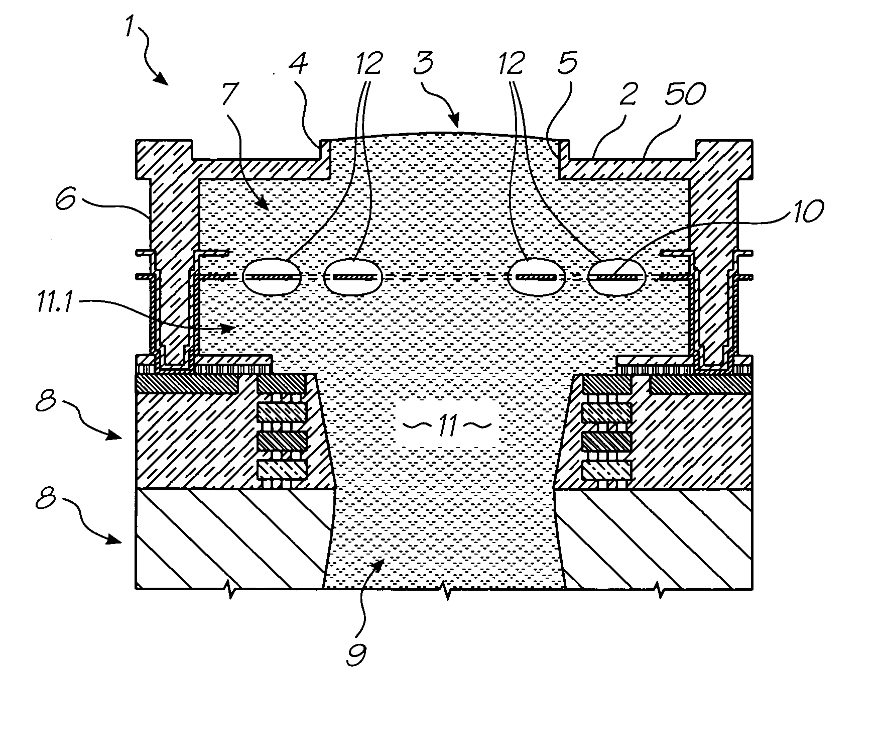 Printhead heaters with a nanocrystalline composite structure