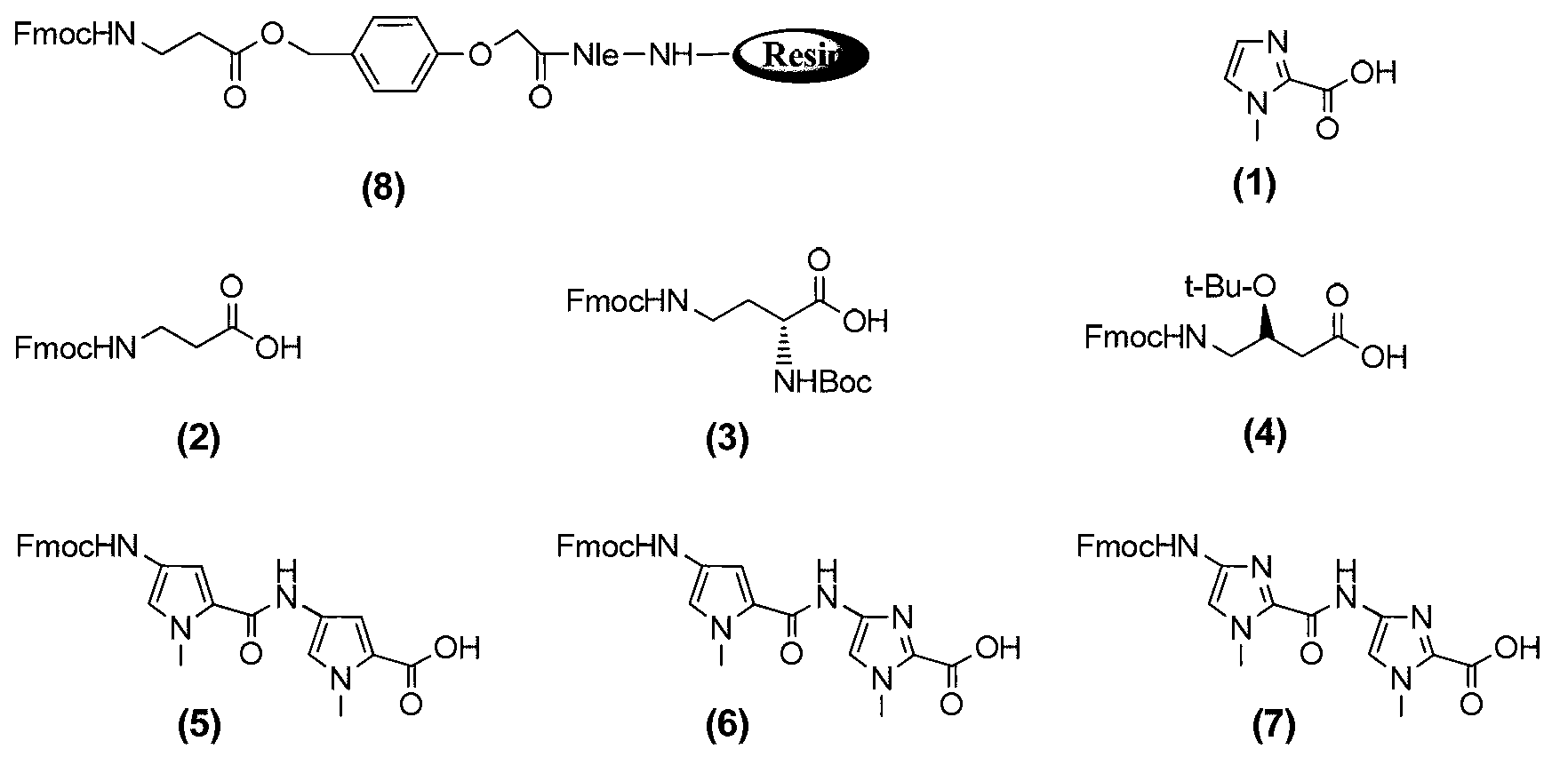 Hairpin polyamide modified by chiral (S)-beta-hydroxyl-gamma-amino acid and application for same