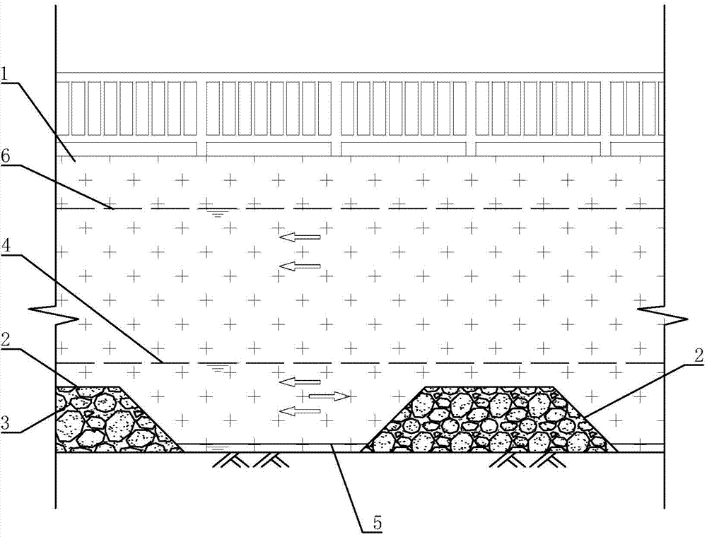 Tidal reach staggered-press-foot narrowed ecological river course