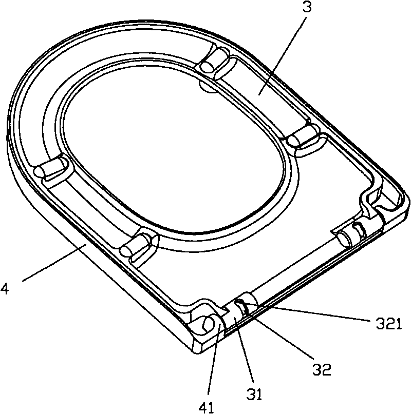 Installation mechanism of closestool cover plate