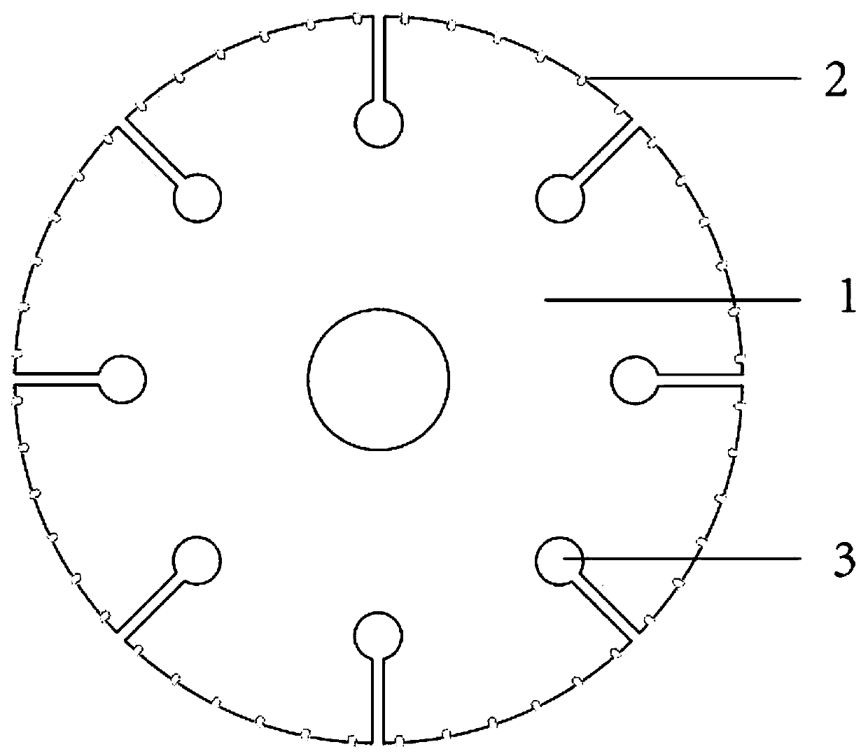 Hard alloy welding circular saw blade without tooth-shaped structure