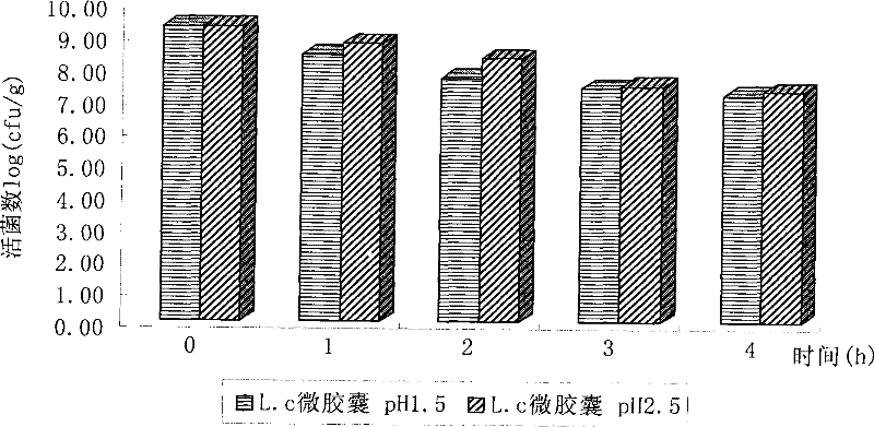 A kind of preparation method of lactobacillus casei microcapsule