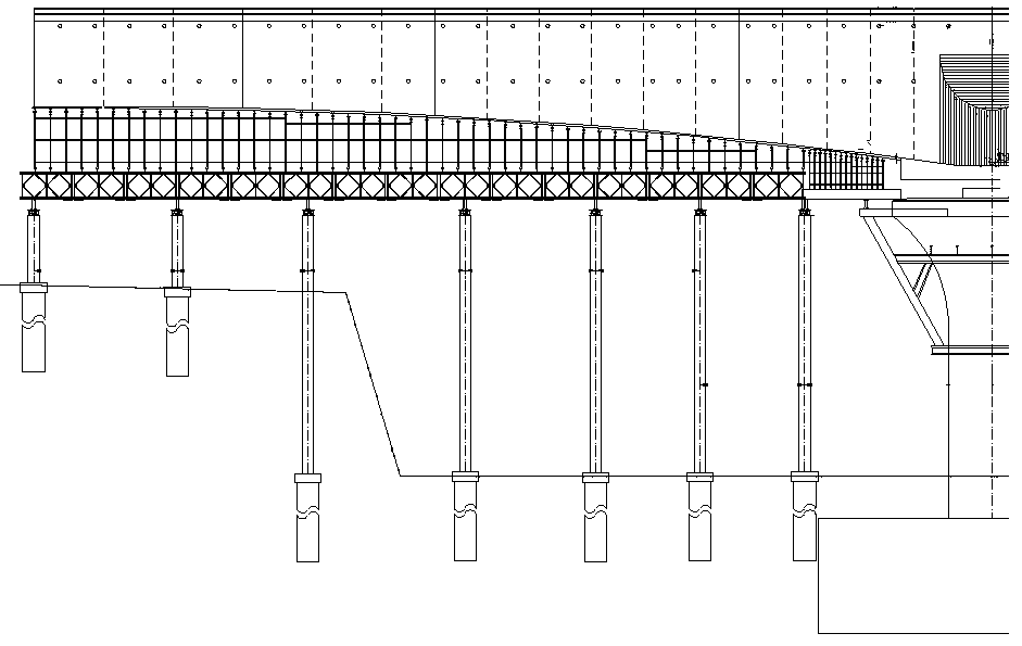 Support cast-in-place, pier top rotation and cast in cantilever combined construction method for continuous beams