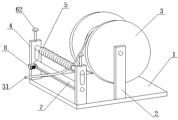 Cable winding device with cable cutting-off function