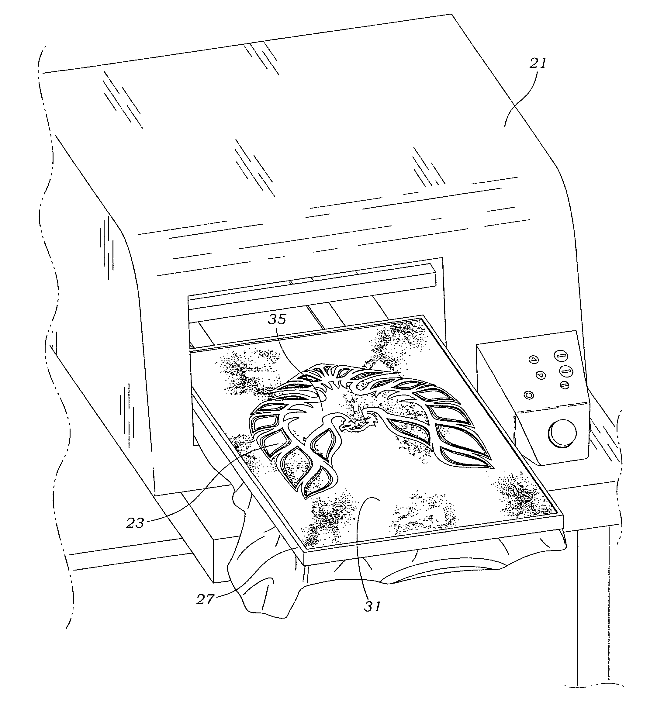 Method of printing foil images upon textiles